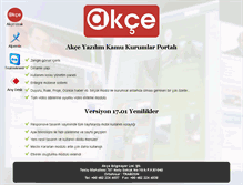 Tablet Screenshot of akceyazilim.com
